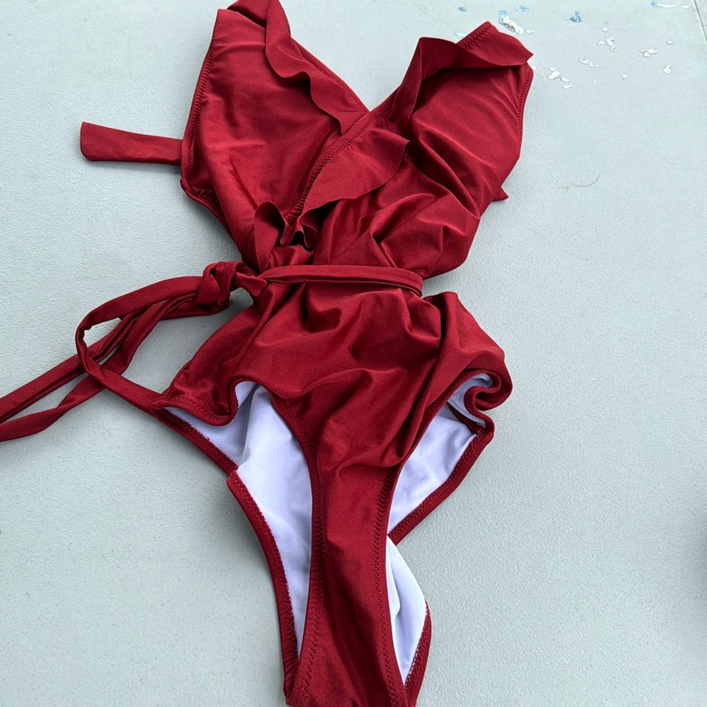 Cupshe Maroon One Piece NWOT